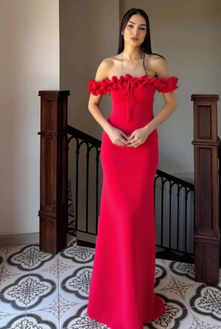Women Elegant Slash Neck Ruched Sleeveless Lace Up Solid Sexy Maxi Prom Dress Clothes Wedding Party Festival Y2K