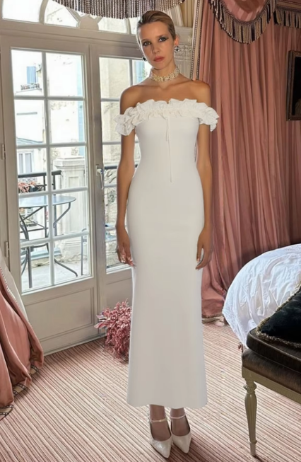 Women Elegant Slash Neck Ruched Sleeveless Lace Up Solid Sexy Maxi Prom Dress Clothes Wedding Party Festival Y2K